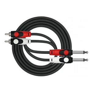 Cable De Audio 2 Plug 6,3 Mono A 2 Rca 2 Metros Kirlin