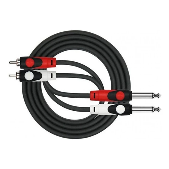 Cable De Audio 2 Plug 6,3 Mono A 2 Rca 2 Metros Kirlin 2