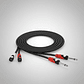 Cable De Audio 2 Plug 6,3 Mono A 2 Rca 2 Metros Kirlin - Miniatura 4