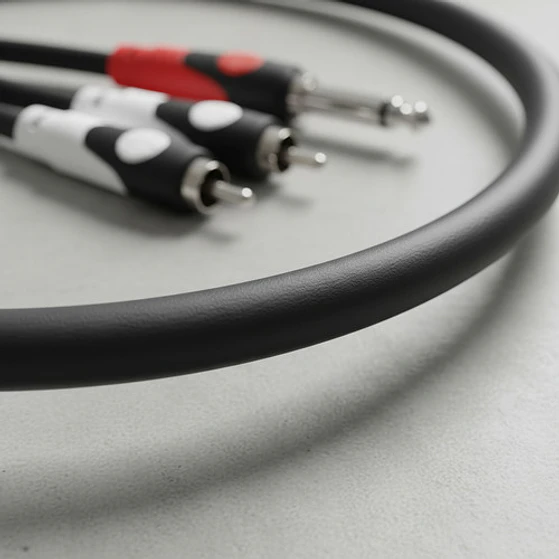 Cable De Audio 2 Plug 6,3 Mono A 2 Rca 2 Metros Kirlin 6