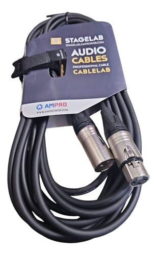 Cable De Microfono Xlr 15 Mt Stagelab 1