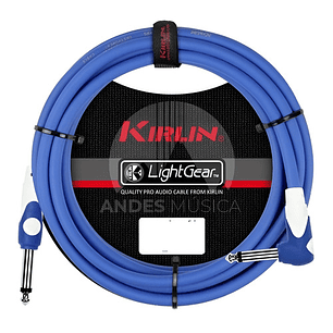 Cable Instrumento Azul Plug Angulo 3 Mts. Lgi-202-3a Kirlin