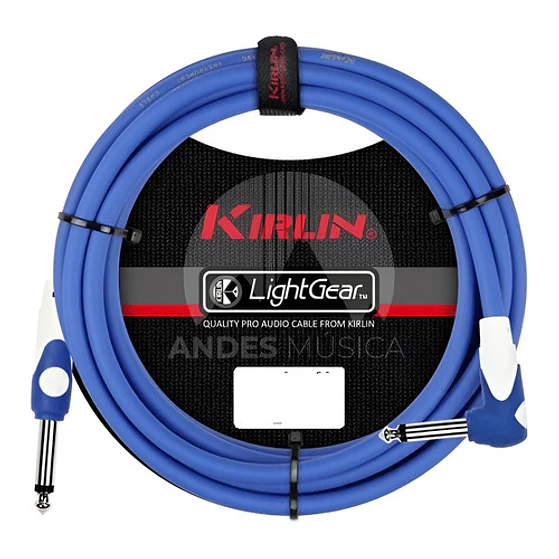 Cable Instrumento Azul Plug Angulo 3 Mts. Lgi-202-3a Kirlin 1