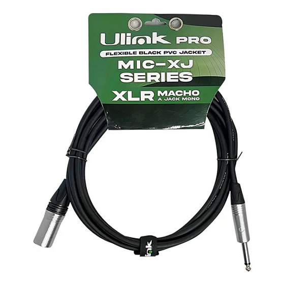Cable Ulink Xlr Macho A Plug 6.3 Mono 10 M Audio Pro 3