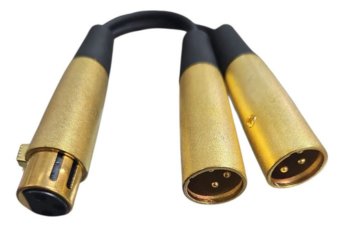 Cable Audio Y Canon Xlr Hembra A 2 Xlr Macho 1