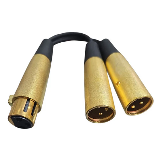 Cable Audio Y Canon Xlr Hembra A 2 Xlr Macho 1