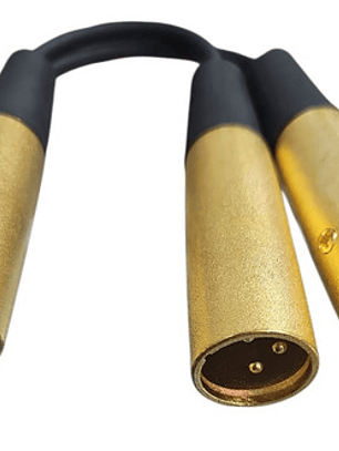 Cable Audio Y Canon Xlr Hembra A 2 Xlr Macho