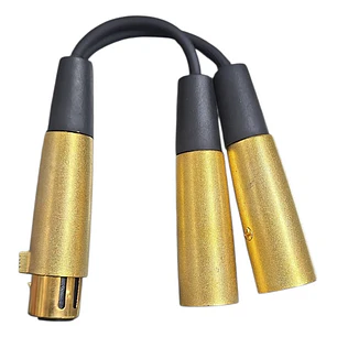 Cable Audio Y Canon Xlr Hembra A 2 Xlr Macho