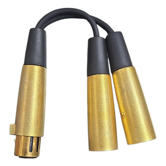 Cable Audio Y Canon Xlr Hembra A 2 Xlr Macho 2