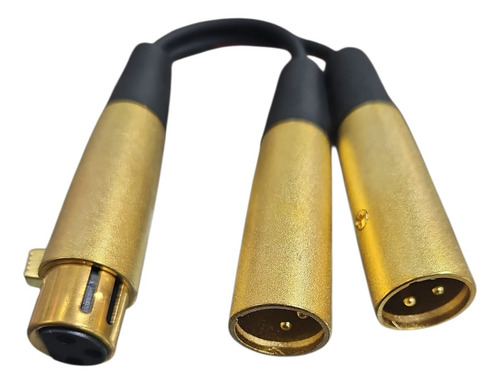 Cable Audio Y Canon Xlr Hembra A 2 Xlr Macho 3