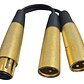 Cable Audio Y Canon Xlr Hembra A 2 Xlr Macho - Miniatura 3