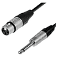Cable Xlr Hembra A Plug 6.3 Mono, 10 Mts, Negro - Miniatura 1