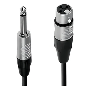 Cable Xlr Hembra A Plug 6.3 Mono, 10 Mts, Negro