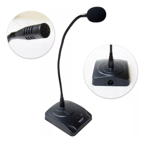 Microfono Conferencia Cuello Ganzo Mekse Negro 1