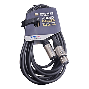 Cable De Microfono Xlr 10 Mt Stagelab Profecional Clm-xmf10m
