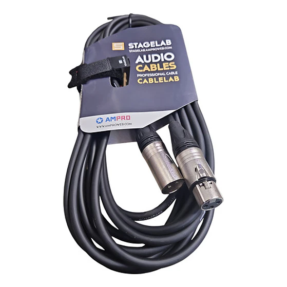 Cable De Microfono Xlr 10 Mt Stagelab Profecional Clm-xmf10m 1