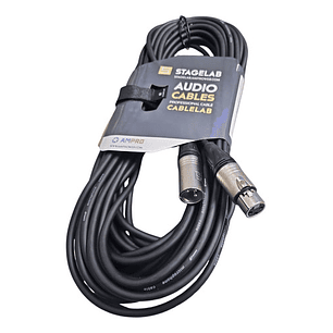 Cable De Microfono Xlr 10 Mt Stagelab Profecional Clm-xmf10m