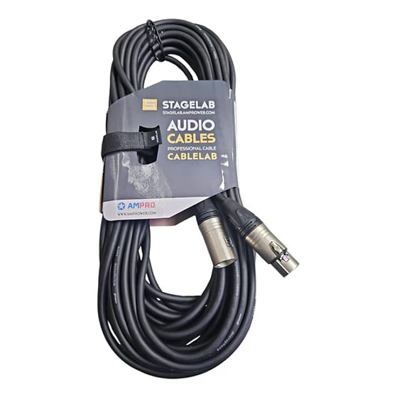Cable De Microfono Xlr 10 Mt Stagelab Profecional Clm-xmf10m 3