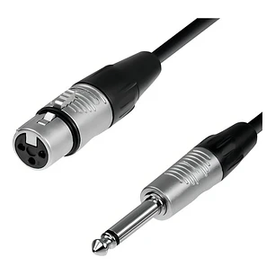 Cable Xlr Hembra A Plug 6.3 Mono, 10 Mts, Negro
