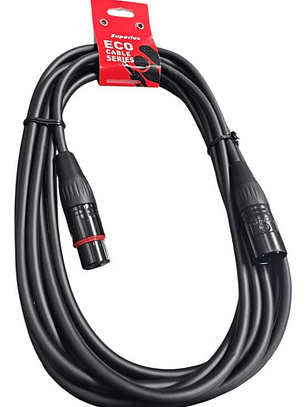 Cable De Microfono Balanceado 5 Mt Xlr Superlux Cfm5fm