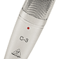 Micrófono Behringer C-3 Plateado Condensador Estudio - Miniatura 2