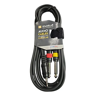 Cable De Audio 3.5 A 2 Plug 6.3 Stagelab