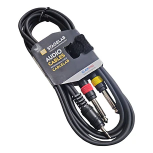 Cable De Audio 3.5 A 2 Plug 6.3 Stagelab