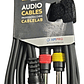 Cable De Audio 3.5 A 2 Plug 6.3 Stagelab - Miniatura 3
