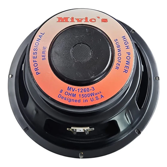 Parlante 12 Pulgadas 1500 W Max Mivic Mv-1260-3 8 Ohms 3
