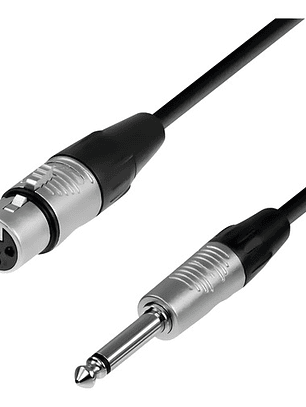 Cable De Audio Xlr Hembra A Jack Mono De 6mts Ul-mic-lj6006