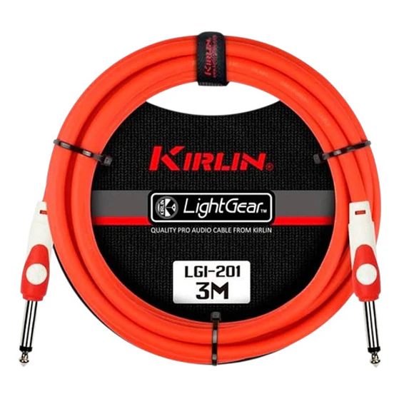 Cable Kirlin Para Instrumento 3 Mts Profesional, Lgi-201 Red 3