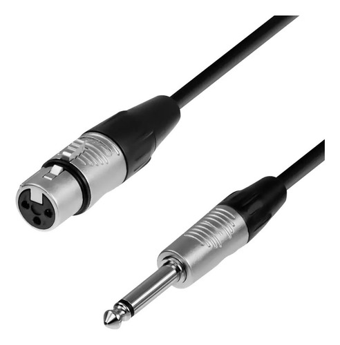 Cable De Audio Xlr Hembra A Jack Mono De 6mts Ul-mic-lj6006 1
