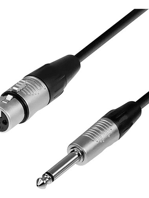 Cable De Audio Xlr Hembra A Jack Mono De 6mts Ul-mic-lj6006