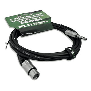 Cable De Audio Xlr Hembra A Jack Mono De 6mts Ul-mic-lj6006