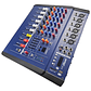 Power Mixer Consola Sonido Ampificada 6 Canales Mavi Ct-6 - Miniatura 6