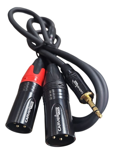 Cable De Audio Y Mini Plug 3.5 Stereo A 2 Canon Xlr Macho 2