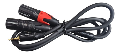 Cable De Audio Y Mini Plug 3.5 Stereo A 2 Canon Xlr Macho 3