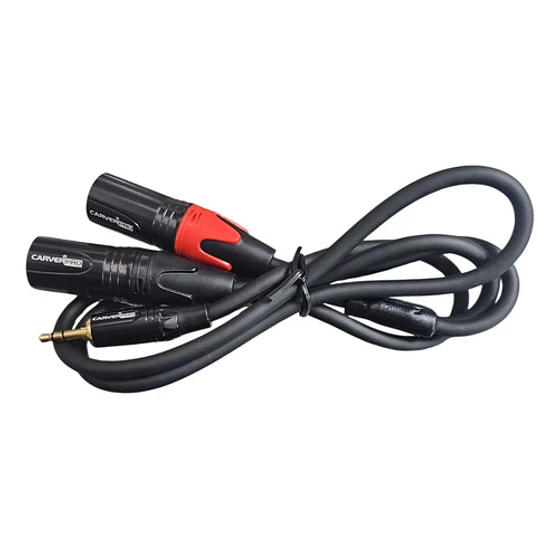 Cable De Audio Y Mini Plug 3.5 Stereo A 2 Canon Xlr Macho 3