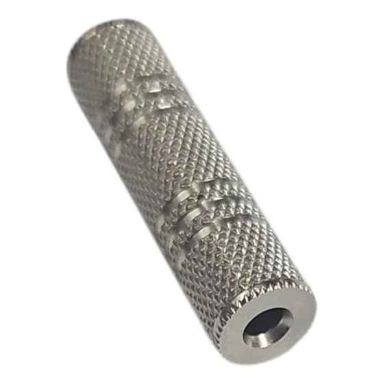 Adaptador Copla Audio Plug Jack 3.5 Mm Hembra-hembra Metal 1