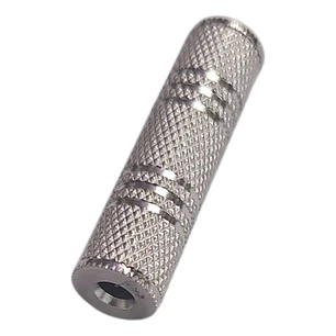 Adaptador Copla Audio Plug Jack 3.5 Mm Hembra-hembra Metal
