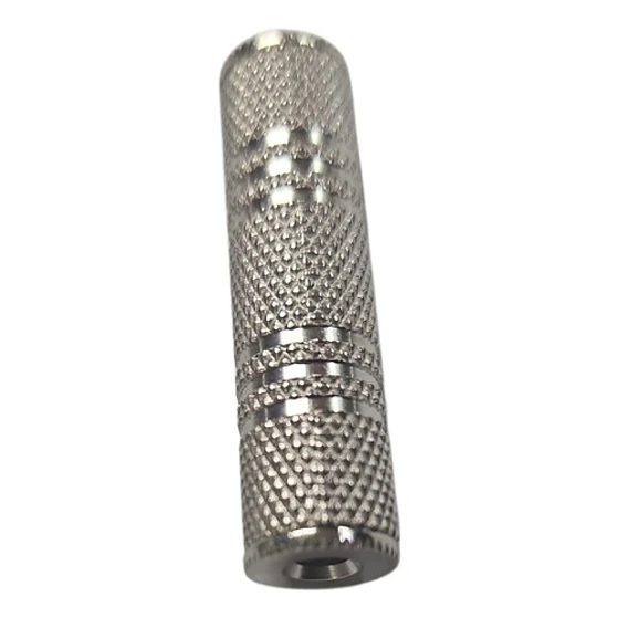 Adaptador Copla Audio Plug Jack 3.5 Mm Hembra-hembra Metal 3