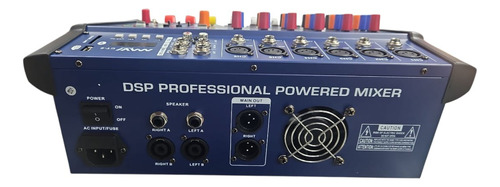 Power Mixer Consola Sonido Ampificada 6 Canales Mavi Ct-6 5