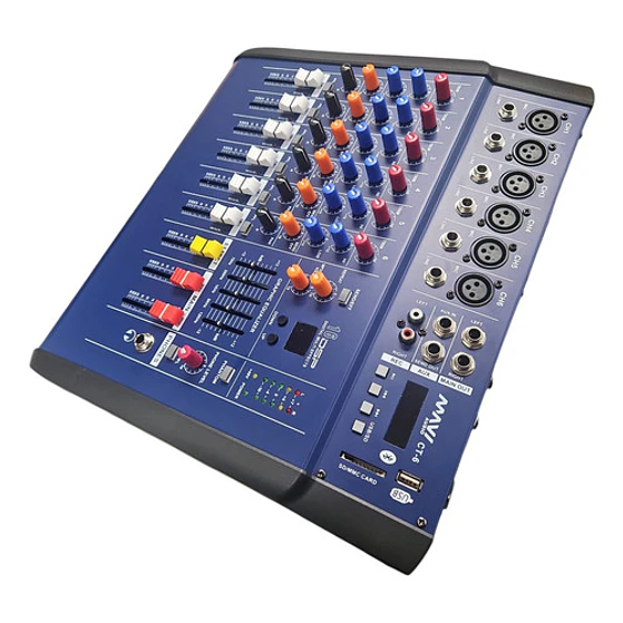 Power Mixer Consola Sonido Ampificada 6 Canales Mavi Ct-6 6