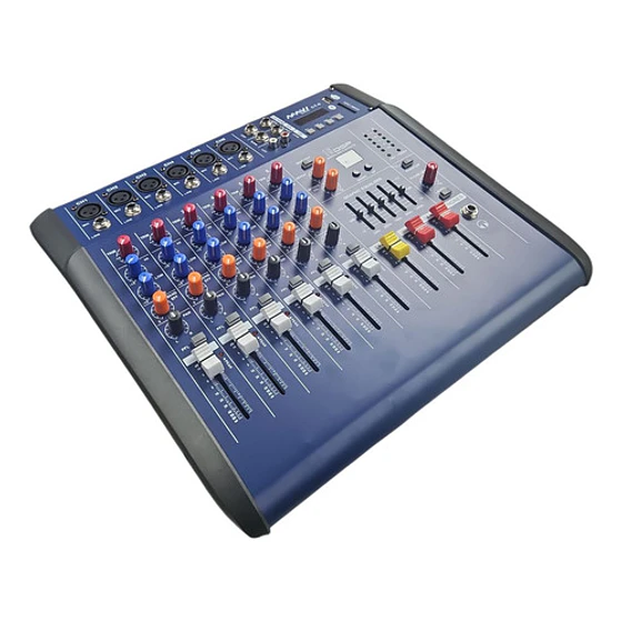 Power Mixer Consola Sonido Ampificada 6 Canales Mavi Ct-6 9