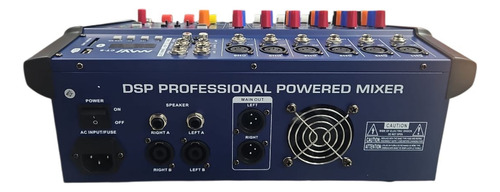 Power Mixer Consola Sonido Ampificada 6 Canales Mavi Ct-6 11