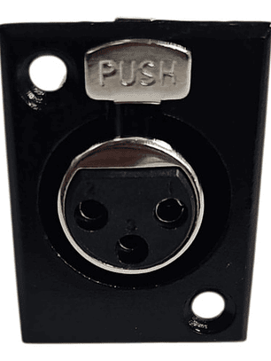 Conector Xlr / Canon Hembra Chasis Cb Ja155bk