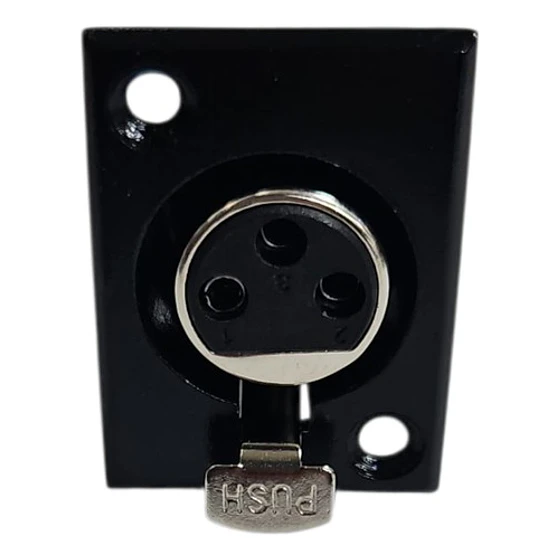 Conector Xlr / Canon Hembra Chasis Cb Ja155bk 3