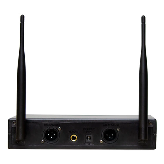 Micrófono Inalámbrico Doble Probass Uf 224 Multi Frec. Negro 6