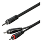 Cable Profesional De Audio Roxtone 3.5mm Stereo Plug-2 Rca - Miniatura 1