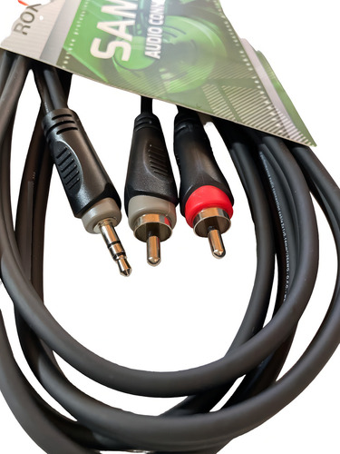 Cable Profesional De Audio Roxtone 3.5mm Stereo Plug-2 Rca 2
